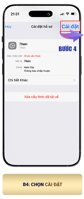 78win - Hướng dẫn tải app trên điện thoại di động